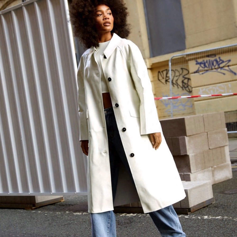 NWT NastyGal Vinyl trench coat